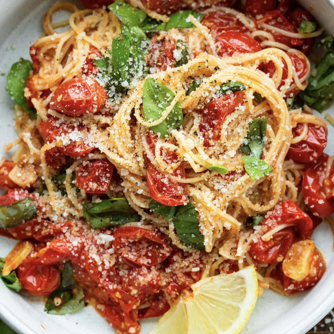 Tomato Basil Angel Hair Pasta (Easy 20-Minute Dinner)