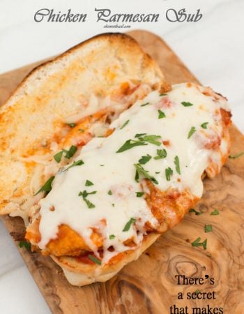 the best chicken parmesan subs have a secret that makes them amazing! ohsweetbasil.com