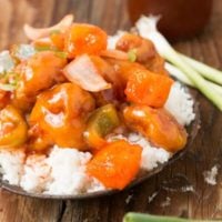 the BEST sweet and sour chicken ever! ohsweetbasil.com