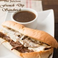 The juiciest french dip sandwich we've ever had. We like this recipe better than restaurants! ohsweetbasil.com