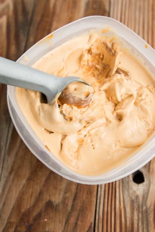 THE BEST dulce de leche ice cream