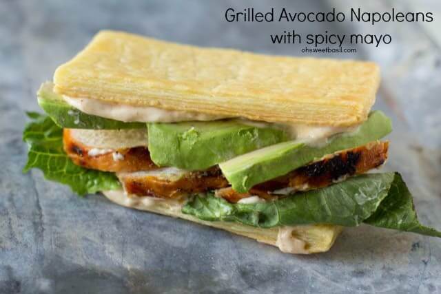 Grilled Chicken and Avocado Napoleons