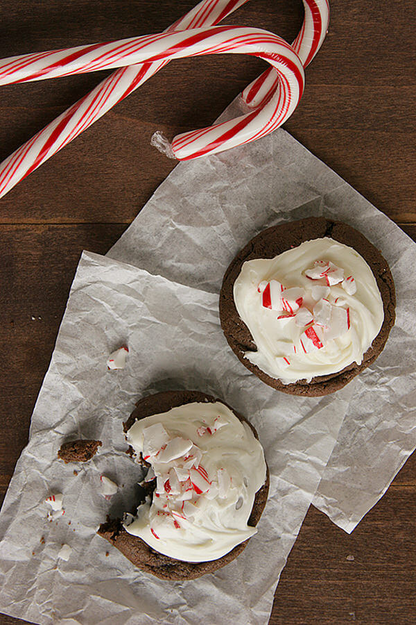 Chocolate Peppermint Cookies - Oh Sweet Basil
