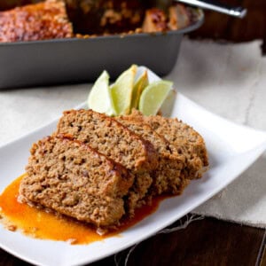 #Turkey Enchilada Meatloaf with a secret ingredient that keeps this meal moist and delicious. #recipe ohsweetbasil.com