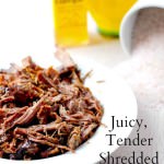 How to make tender shredded beef recipe requires only 4 ingredients, and will delicious for leftovers like, bbq beef sandiches, tostadas etc.