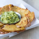 Spicy Bean and Cheese Quesadillas with fresh guacamole for the perfect superbowl snack ohsweetbasil.com