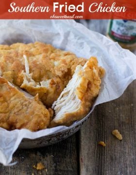 I mean, who can really resist crunchy, juicy Southern fried chicken-! ohsweetbasil.com