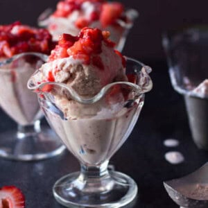 There's nothing like old fashioned strawberry ice cream on a hot summer day! ohsweetbasil.com_-6