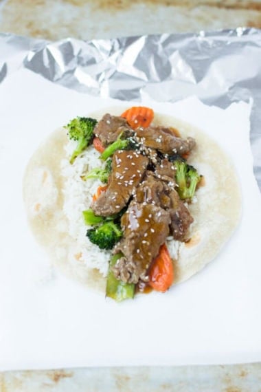 Teriyaki Beef Wrap