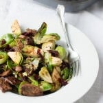 it seems too simple but oh my goodness it was good! Steak and Brussel Sprouts ohsweetbasil.com