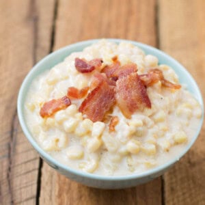 I can't even call this creamed corn, it's soooo much better than that! ohsweetbasil.com