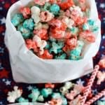 Patriotic Popcorn, 4th of July, summer food