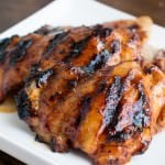 Oh my goodness, this chicken!! Sticky honey lime grilled chicken is our new favorite! ohsweetbasil.com