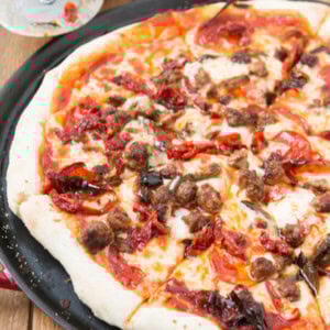 We call it the Little Italy or Italian Lovers Pizza. It's seriously our absolute favorite recipe! ohsweetbasil.com