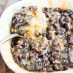 Cheesy black beans and rice ohsweetbasil.com