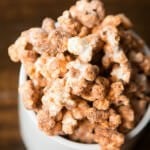 Churros are awesome, all sugary and delicious, but have you had churro popcorn? So yummy and it only takes a few simple ingredients.