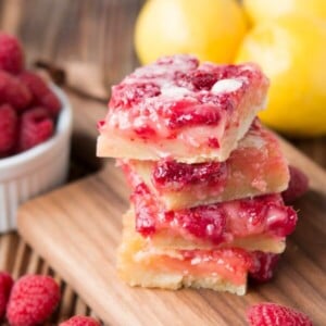 Raspberry Lemon Bars | Oh Sweet Basil