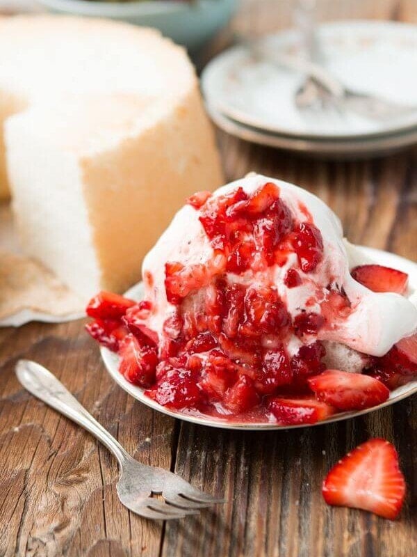 The best angel food cake recipe and our secrets to amazing strawberry shortcake ohsweetbasil.com