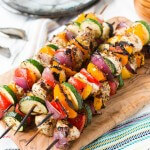 Loving this Tuscan Grilled Chicken Kabobs recipe! ohsweetbasil.com