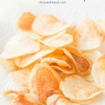 Home fried chips with sea salt. Kind of the most addicting thing ever ohsweetbasil.com