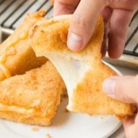 Ok, we just had these and oh my gosh they are good! Frenchees deep fried grilled cheese. Craving more even now! ohsweetbasil.com