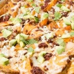 Holy cow, these are amazing! Chorizo loaded cheese potatoes appetizer! ohsweetbasil.com