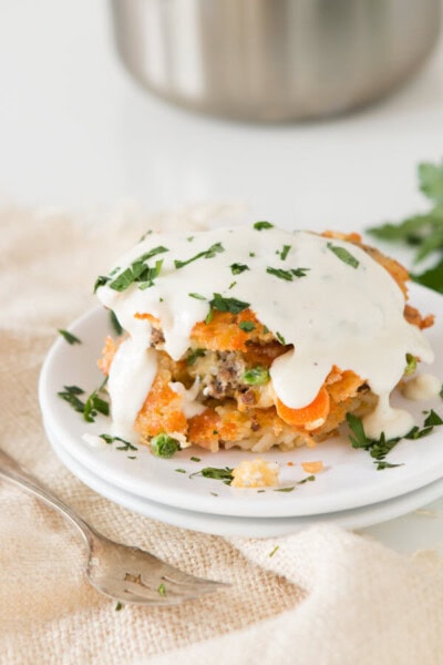Cheesy Ground Beef and Rice Fried Cakes