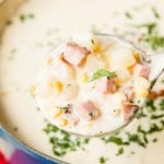 Ham and Potato Corn Chowder for an easy weeknight meal ohsweetbasil.com