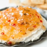 One of the easiest appetizers you could ever make and it's so good! Pineapple habanero dip! ohsweetbasil.com