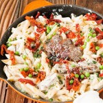 Easy Sausage Alfredo Pasta ohsweetbasil.com