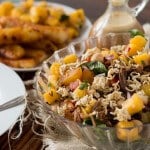It's everything we love in one big crunchy polynesian pork salad. Hello mango salsa, grilled pineapple and the yummiest poly dressing ever!