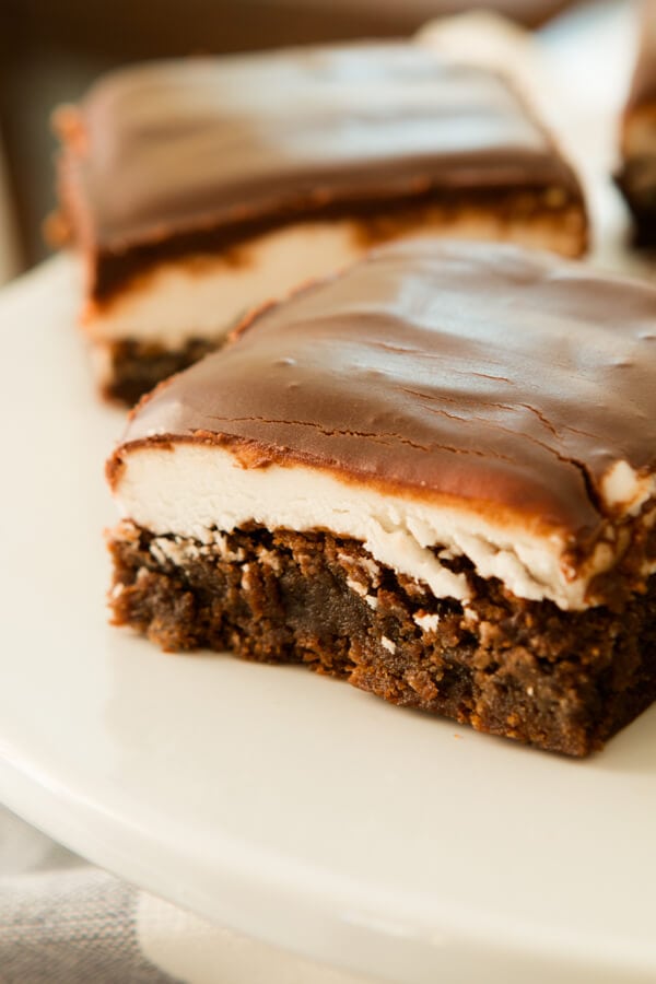 Peppermint Patty Brownies ohsweetbasil.com