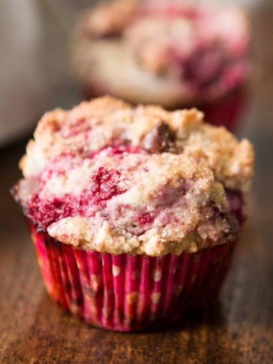 Raspberry Cream Cheese Muffins Oh Sweet Basil