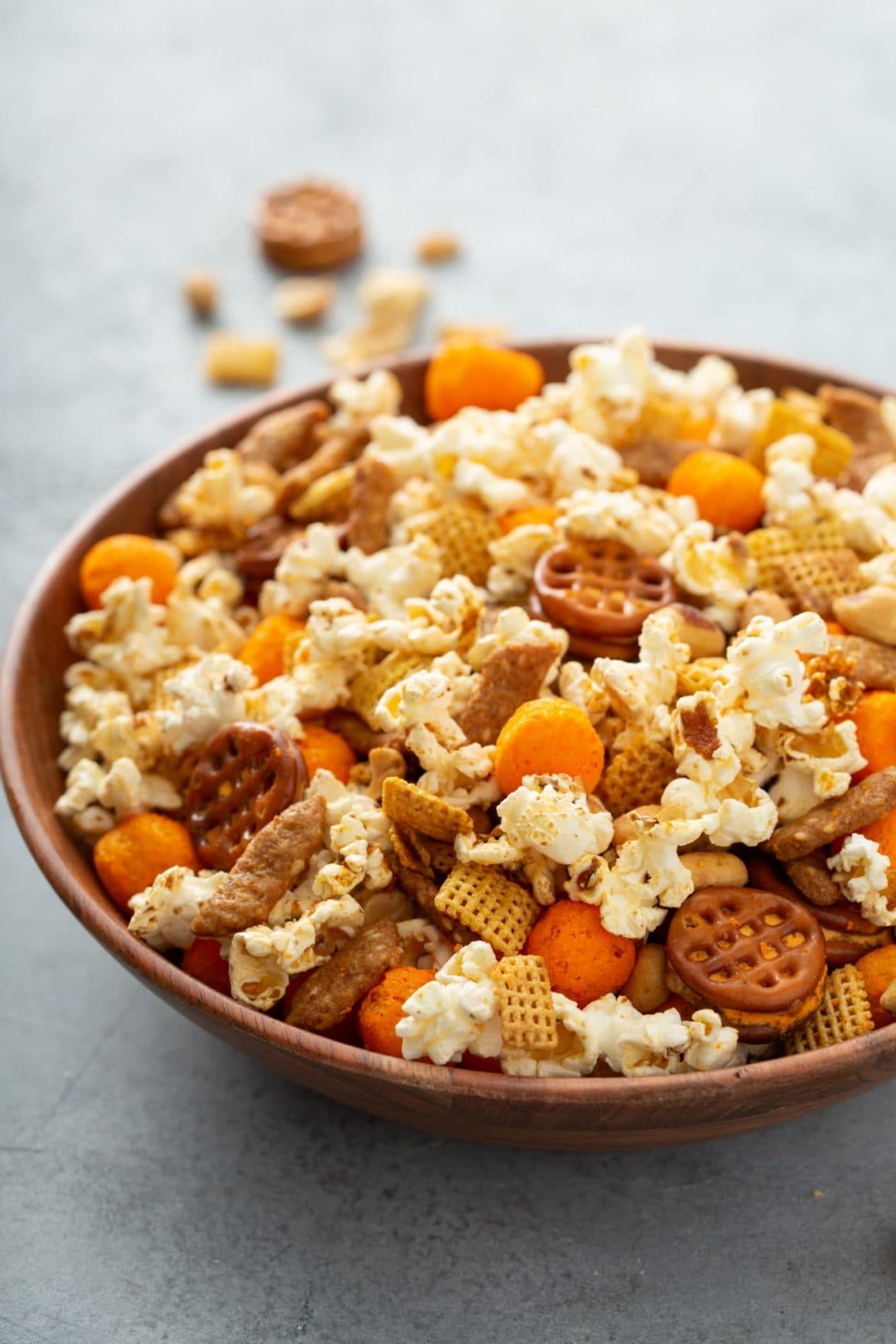 Traeger Smoked Chex Mix Recipe Oh Sweet Basil