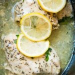 Need a simple summer dinner recipe? Us too and this simple slow cooker lemon butter chicken totally hit the spot the other night. ohsweetbasil.com