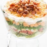 7 layer pea salad ohsweetbasil.com