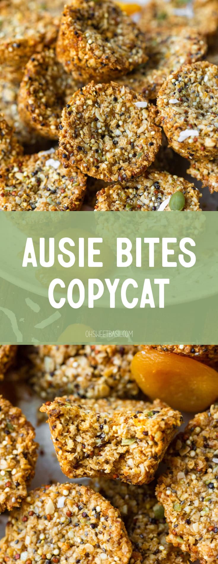 a photo of a pile of homemade copycat aussie bites sitting on a serving plate