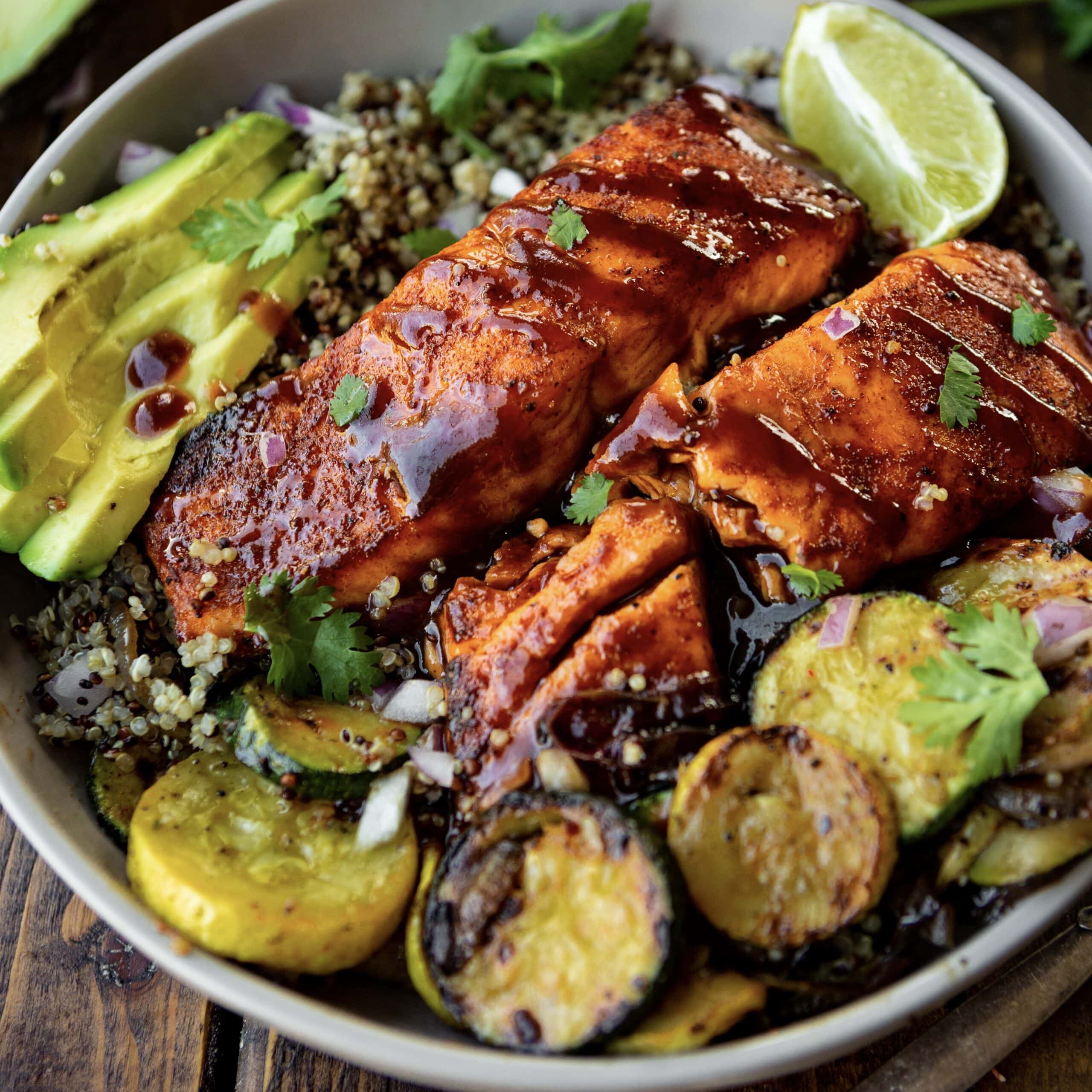Air Fryer BBQ Salmon