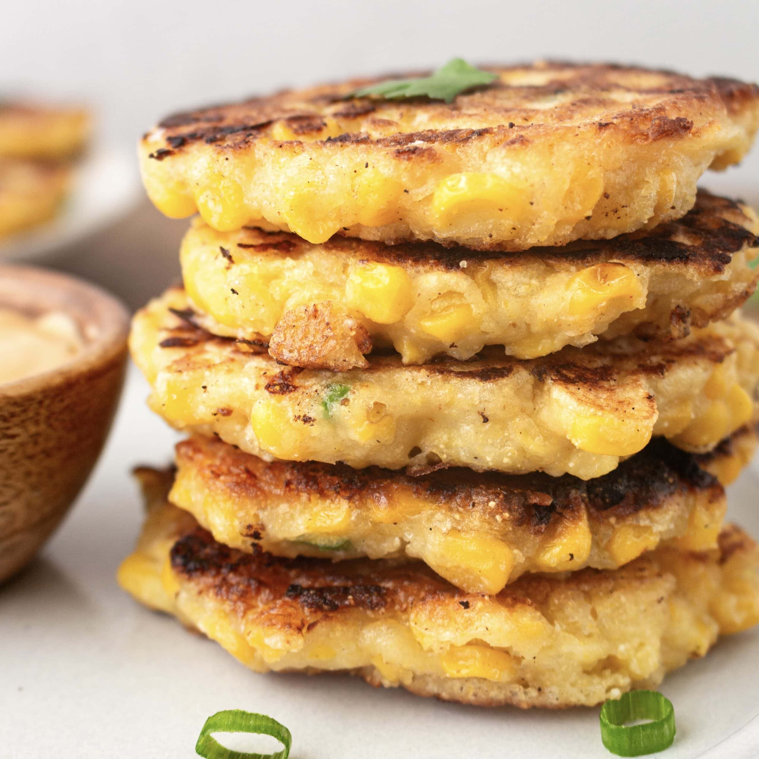 Cheesy Corn Fritters Recipe