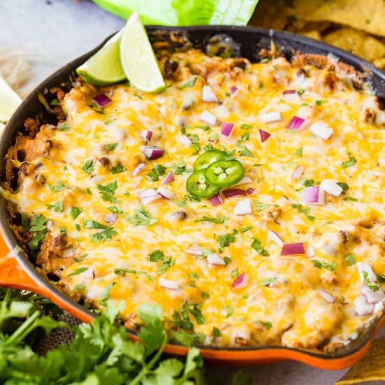 Cheesy Black Beans Dip