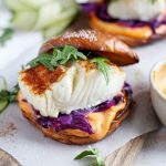 Blackened Fish Burger + Siracha Mayo - a quick and easy weeknight dinner that is healthy, bursting with flavor and on your table in 30 minutes!