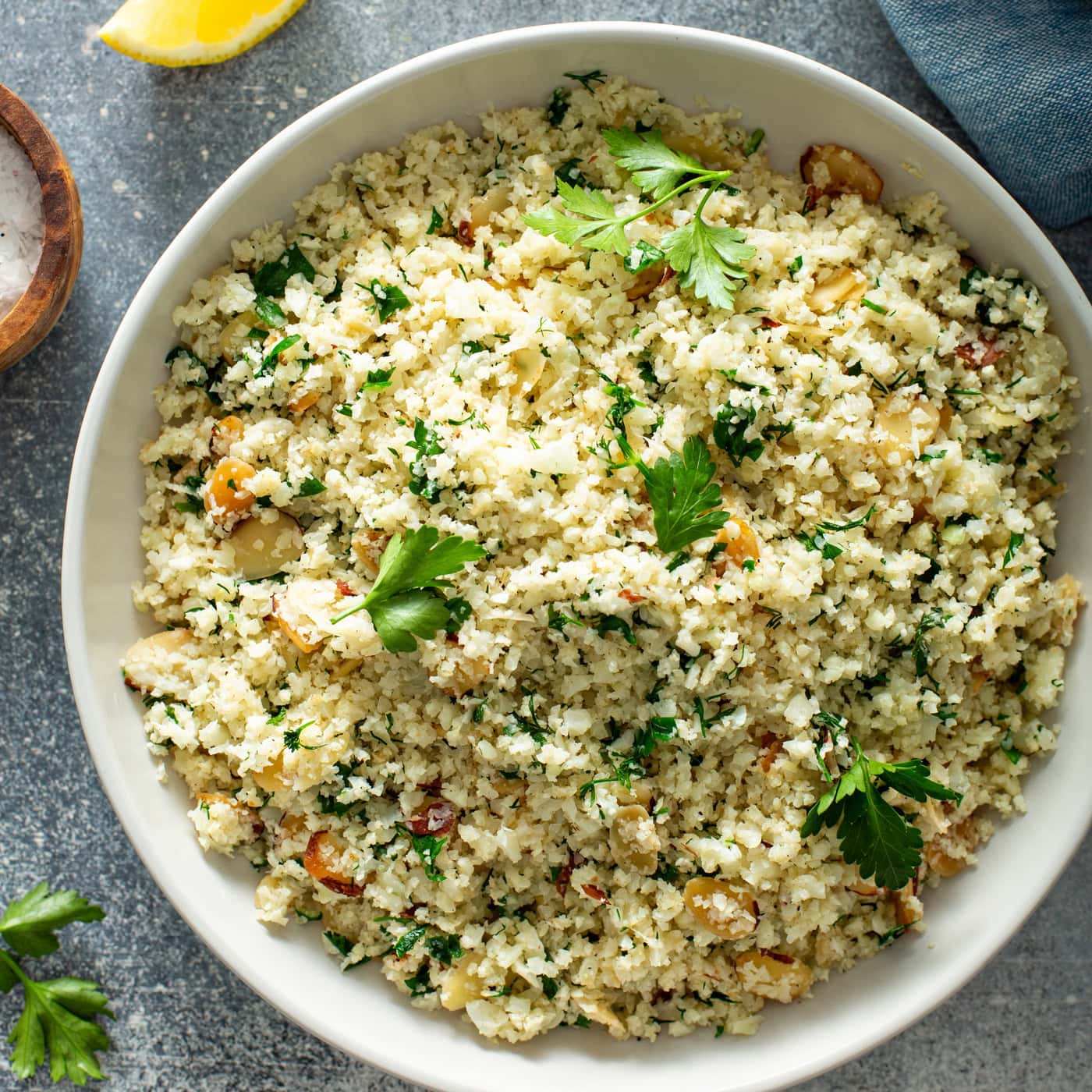 Garlic Herb Cauliflower Rice