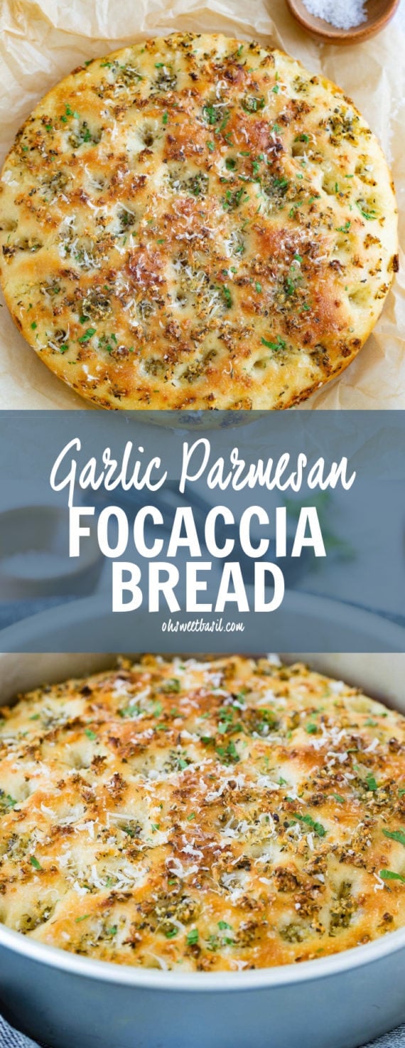 Garlic Parmesan Focaccia Bread Oh Sweet Basil