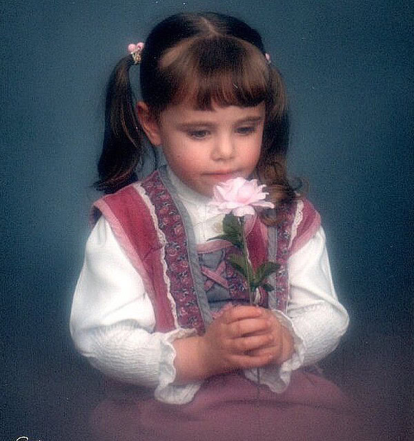 A picture of me as a little girl.