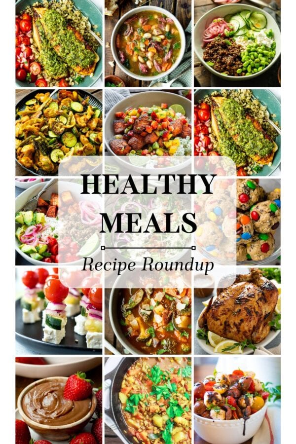 healthy recipes collage