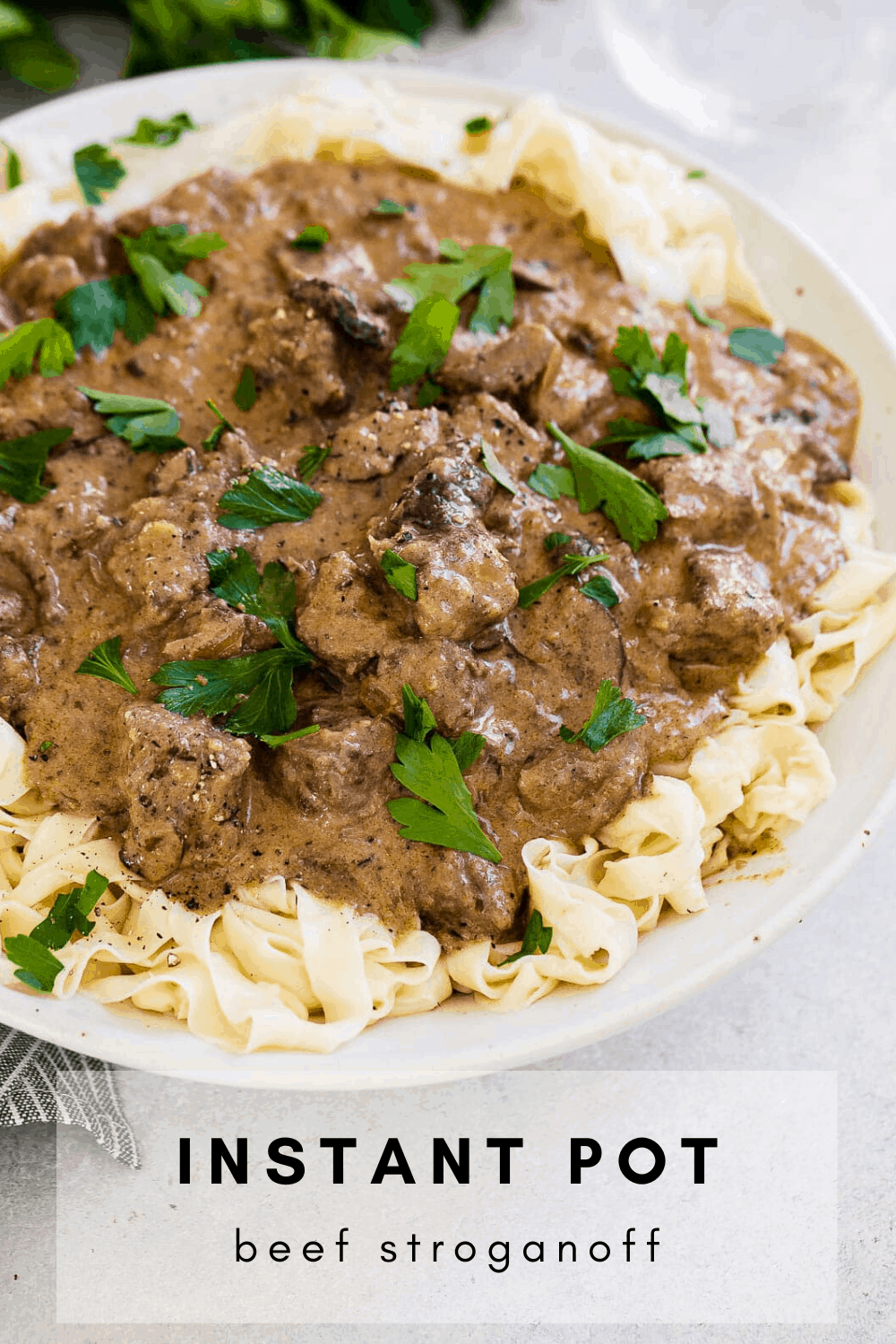 Homemade Instant Pot Beef Stroganoff Recipe Oh Sweet Basil