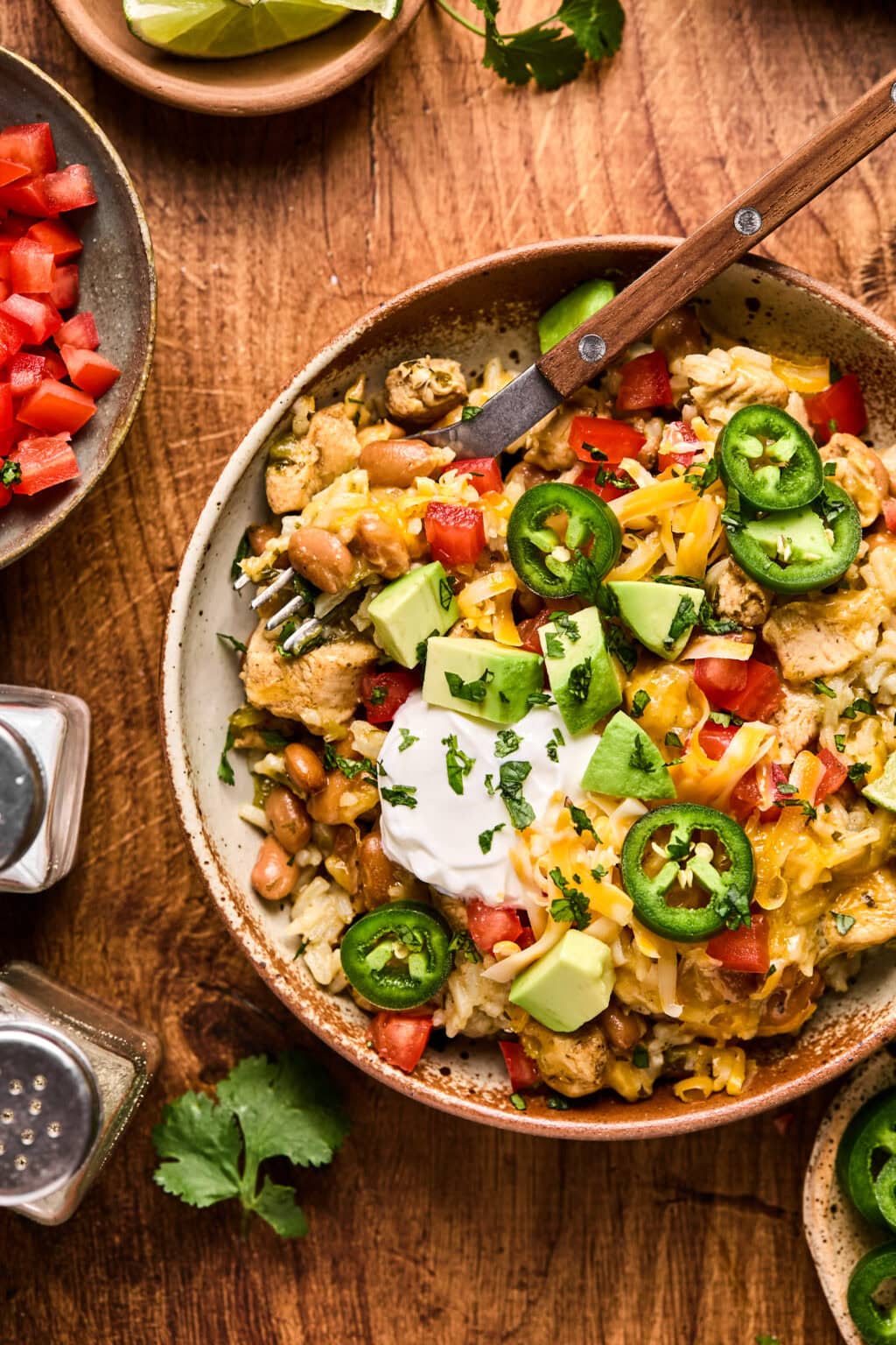 Mexican Chicken Burrito Bowl - Oh Sweet Basil