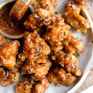 Korean Style Fried Chicken coated in a crispy, crunchy batter and deep-fried to a golden perfection.