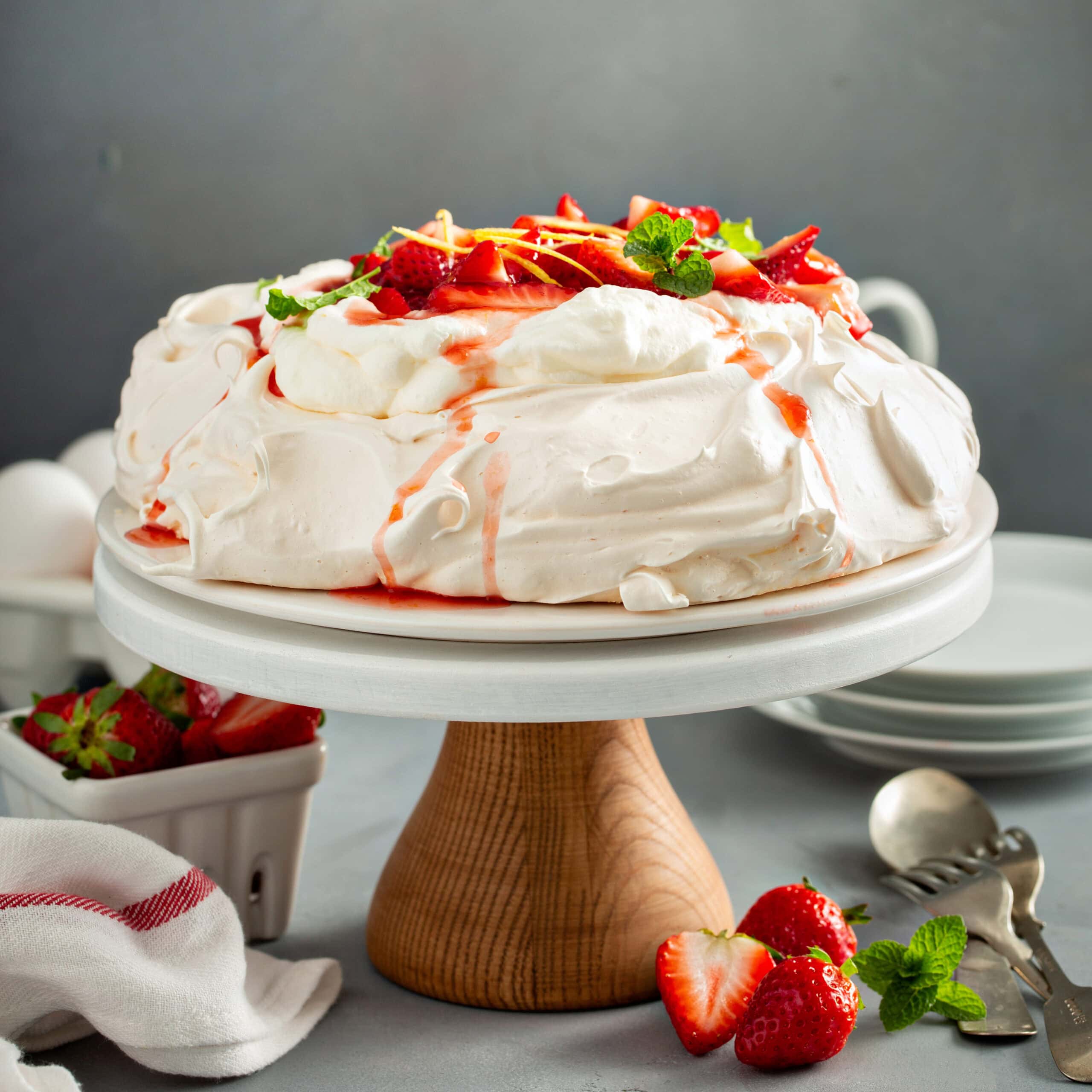 Pavlova With Strawberries