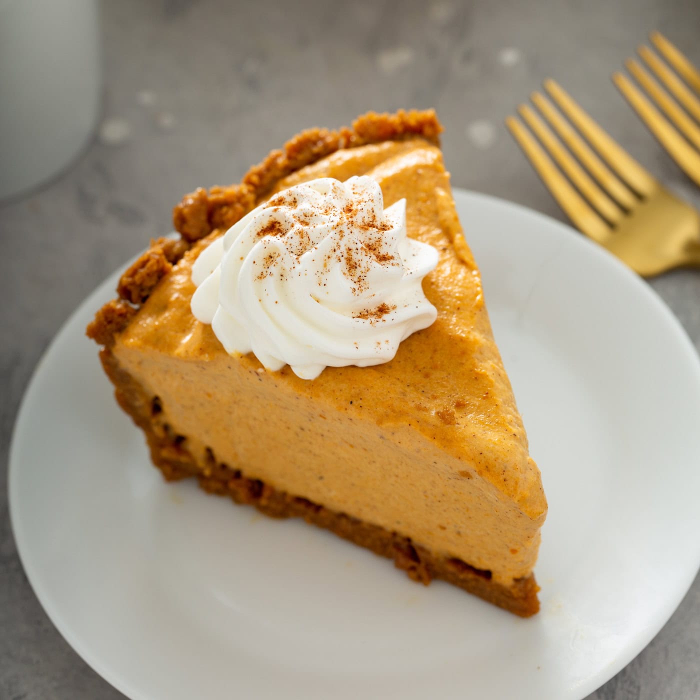 Pumpkin Ice Cream Pie with Ginger Snap Crust